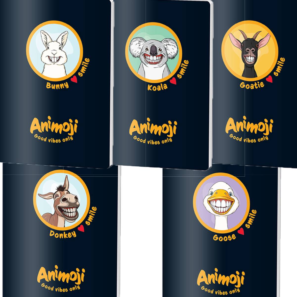 Caiet Matematica, A4, ANIMOJI, 80file, 60 gr, MIX