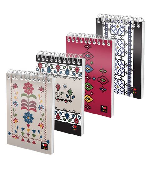 Blocnotes cu spira A6 80file dictando 80g/mp ETHNO