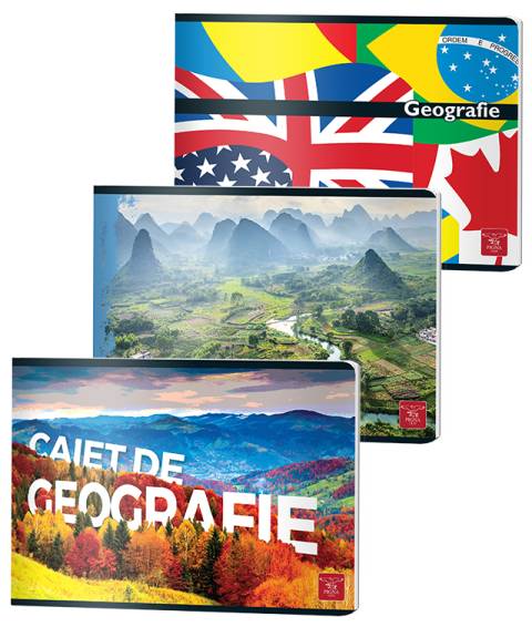 Caiet CLASIC Geografie 17x24cm, 24file 60gr