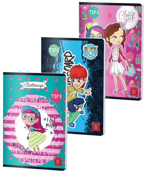 Caiet CLASIC Tip 3 A5 24file 70 gr.