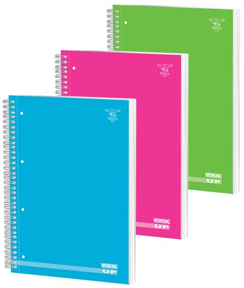 Caiet spira A4 140file dictando Cartonat Fluorescent