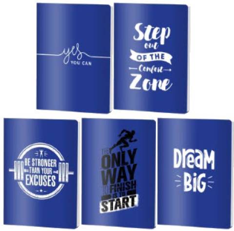 Caiet Dictando, A5, Pigna , coperta plastic, 48file, 70 gr, MIX BLU