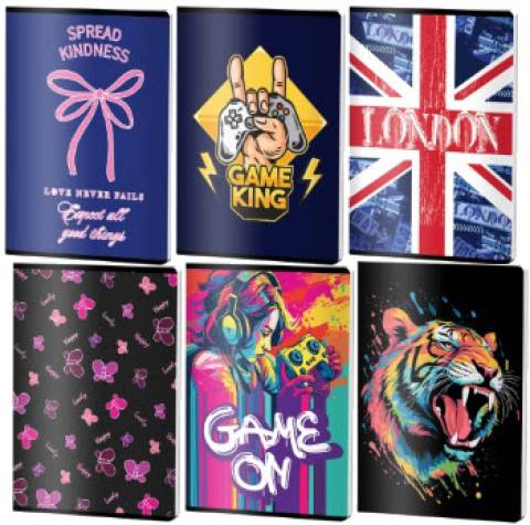 Caiet Matematica, A4, Pigna , coperta plastic, 60file, 70 gr, MIX