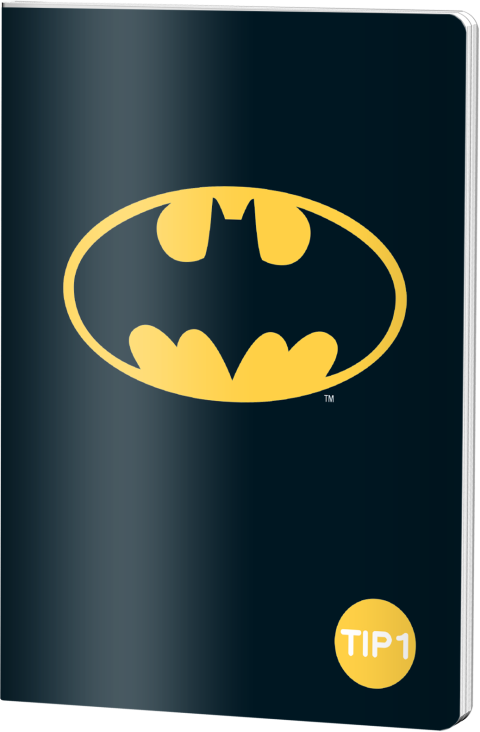 Caiet Tip1, A5, BATMAN, 24file, 70gr LOGO