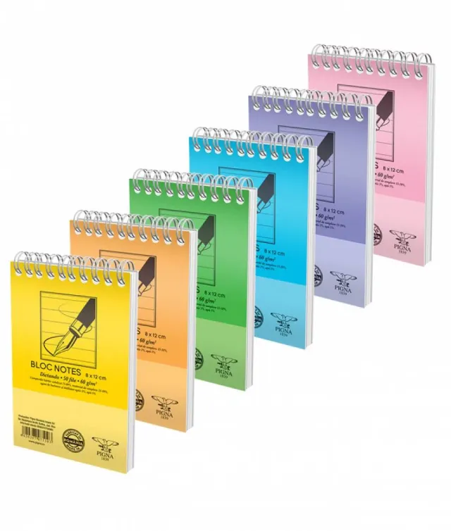 Blocnotes Spira A7, 8X12cm 50file dictando 60gr Basic