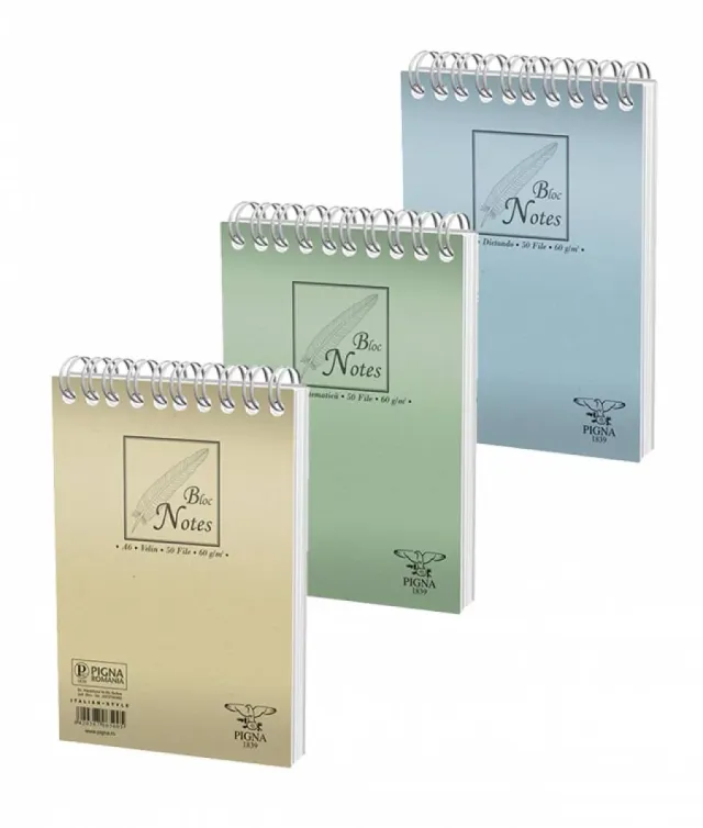 Blocnotes Spira A7, 8X12cm 50file V 60gr Basic