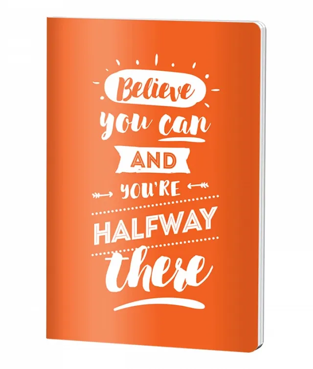 Caiet Capsat Matematica, A4, Pigna, coperta plastic, 60file, 70 gr, BELIEVE ORANGE PT