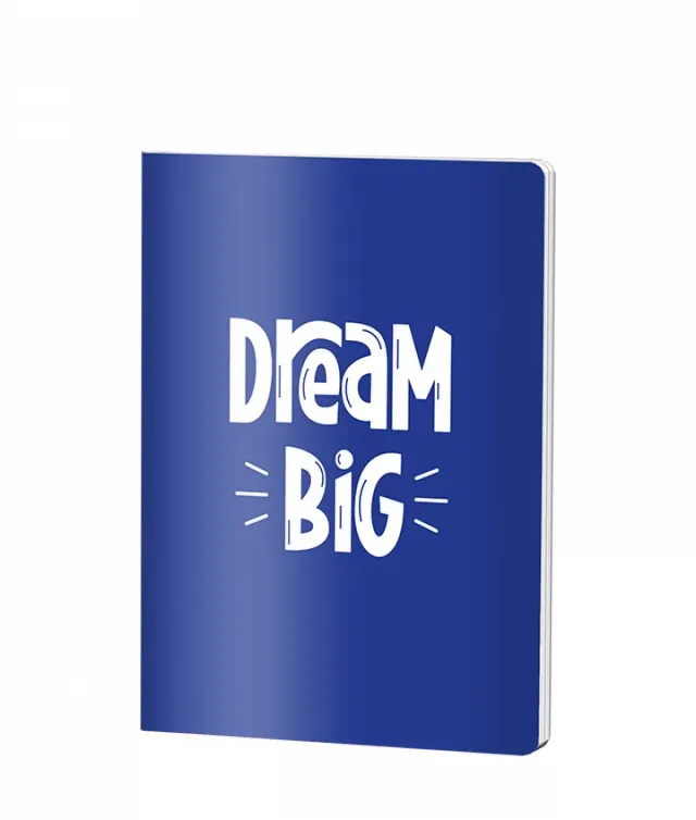 Caiet Capsat Matematica, A5, Pigna, coperta plastic, 48file, 70 gr, DREAM BIG BLU AF
