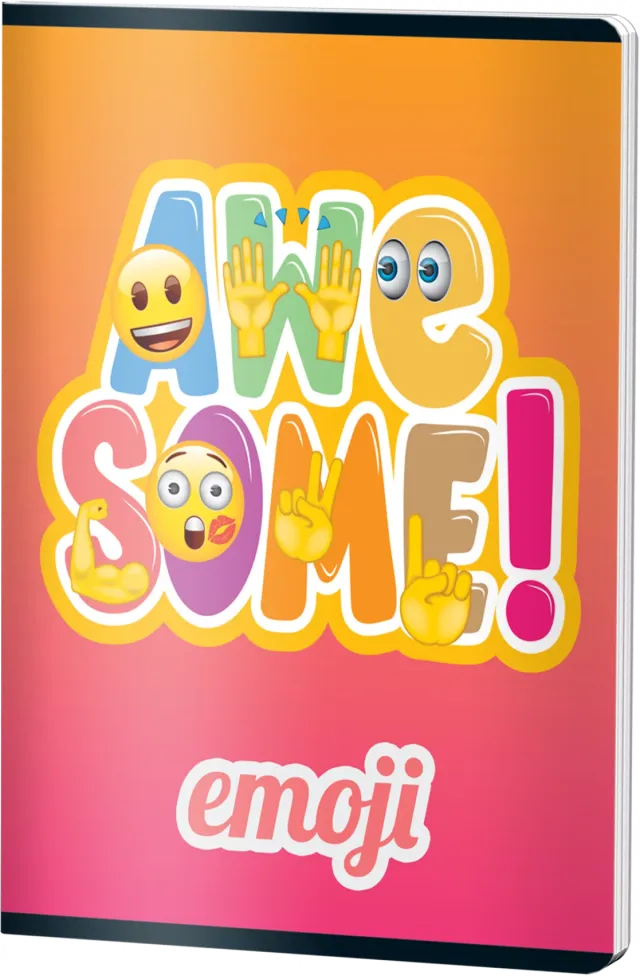Caiet Matematica, A4 Studentesc, EMOJI CLASIC, 60file, 70gr, AWESOME