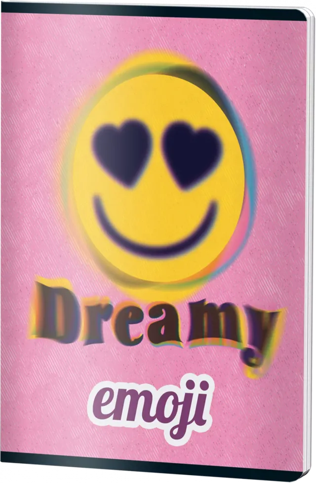 Caiet Matematica, A4 Studentesc, EMOJI CLASIC, 60file, 70gr, DREAMY