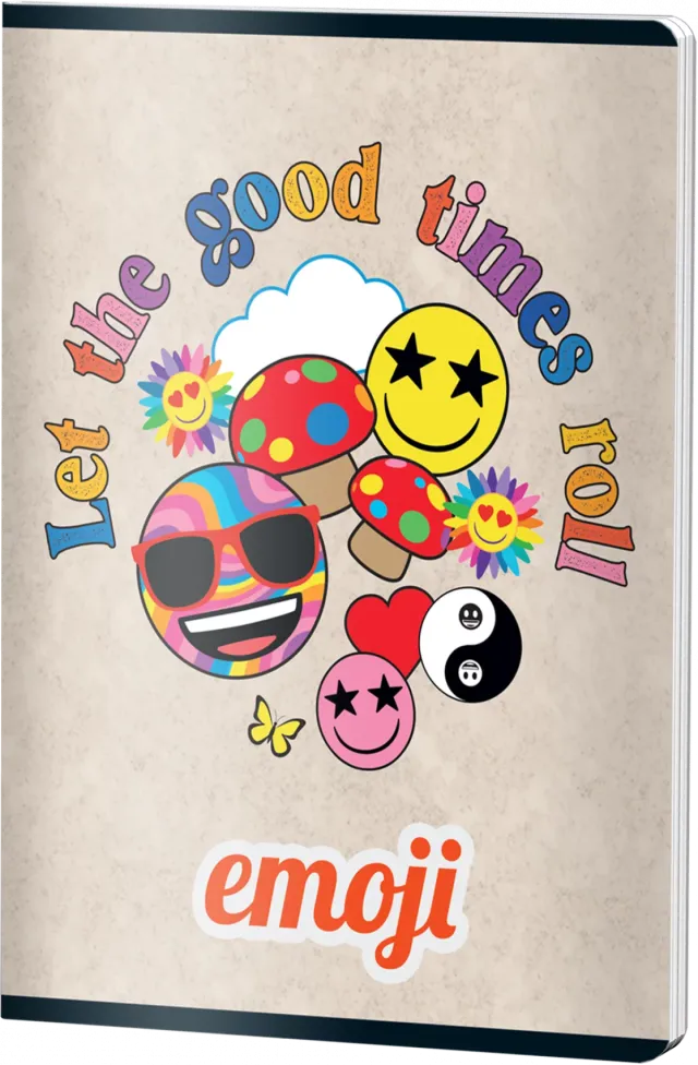 Caiet Matematica, A4 Studentesc, EMOJI CLASIC, 60file, 70gr, GOOD TIMES