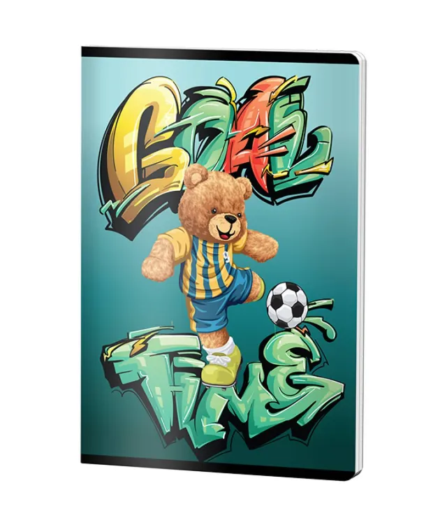Caiet Matematica A5 Pigna color coperta plastic 48file 70gr GOAL BEAR