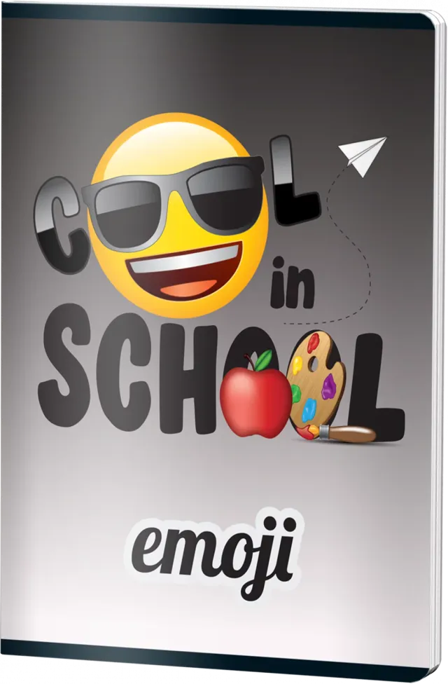 Caiet velin, A5, EMOJI CLASIC, 48file, 70gr AT SCHOOL