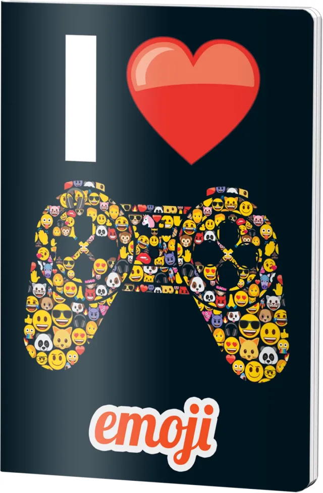 Caiet Velin, A5, EMOJI CLASIC, 48file, 70gr GAMING